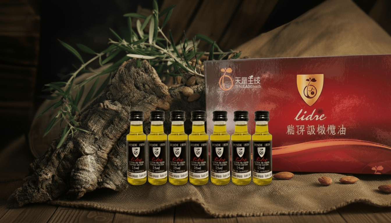 LIDRE Extra Virgin Olive Oil - Premium bottles with ancient olive tree